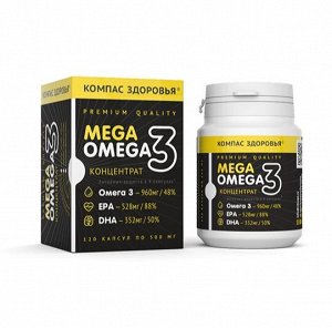 БАД Рыбий жир концентрированный MEGA OMEGA 3, 60 г