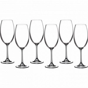 Набор бокалов для вина из 6 шт. "barbara/milvus" 300 мл высота=22 см (кор=1набор.)