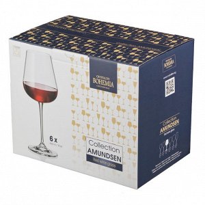 Набор бокалов для вина из 6 шт. "amundsen/ardea" 450 мл высота=23 см (кор=1набор.)