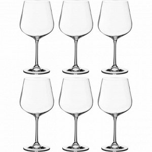 Набор бокалов для вина из 6 шт. "dora/strix" 600 мл высота=22 см (кор=1набор.)