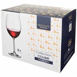Набор бокалов для вина из 6 шт. "gastro/colibri" 580 мл высота=23 см (кор=1набор.)