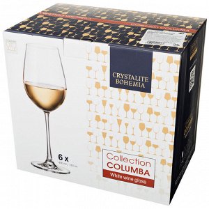 Набор бокалов для вина из 6 шт. "columba" 400 мл высота=23,5 см (кор=1набор.)