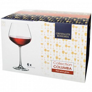 Набор бокалов для вина из 6 шт. "columba" 640 мл высота=23 см (кор=1набор.)