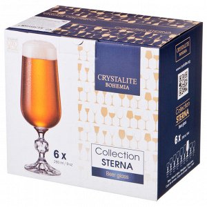Набор бокалов для пива из 6 шт. "claudie / sterna" 280 мл высота=19 см