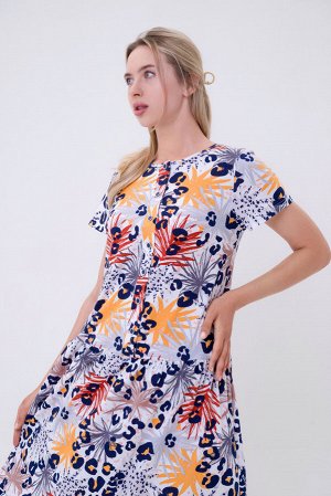 Платье женское из кулирки Кармелита салют белый