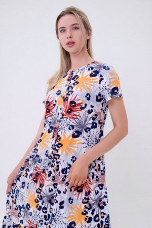 Платье женское из кулирки Кармелита салют белый