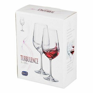 Набор бокалов для вина из 2 шт. "turbulence" 350 мл высота=22,5 см (кор=24набор.)