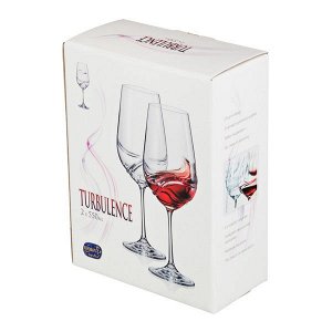 Набор бокалов для вина из 2 шт. "turbulence" 550 мл высота=25 см (кор=24набор.)