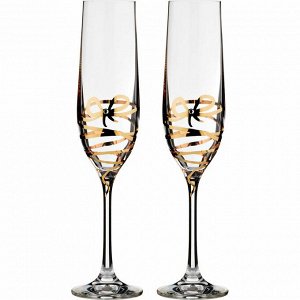 Набор бокалов для шампанского из 2 шт. 190 мл.высота=24 см.