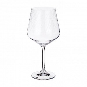 Набор бокалов для вина из 6 шт. "sandra" 570 мл. высота=22 см. (кор=1набор.)