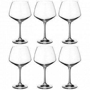 Набор бокалов для вина из 6 шт. "giselle" 580 мл высота=21 см (кор=8набор.)