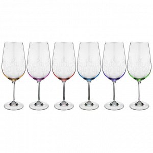 Набор бокалов для вина из 6 шт. '"viola" 550 мл. высота=24,5 см