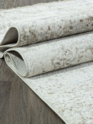 Ковер Ковер 26762A - CREAM / CREAM - Прямоугольник - коллекция RUBI 0.80x1.50 / 0.8x1.5 / прямоугольник / Высота ворса, мм 9 / Heat-Set — полипропилен / Турция / Вес, кг нет данных /