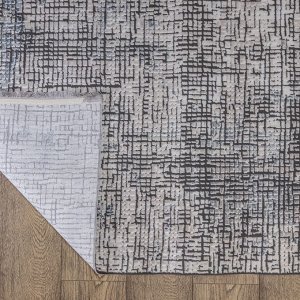 Ковер Ковер Luna 05347A GRI / A.MAVI 0.8x1.5 Овал / 0.8x1.5 / овал / Высота ворса, мм 8 / Полиэстер 100% / Турция / Вес, кг нет данных /