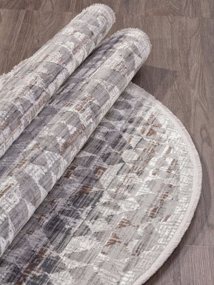 Ковер Ковер 1450 - ACIK GRI - Овал - коллекция MODA 0.80x1.50 / 0.8x1.5 / овал / Высота ворса, мм 8 / PP / Турция / Вес, кг нет данных /