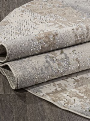 Ковер Ковер F171 - CREAM-GREEN - Овал - коллекция LIMAN 1.20x1.80 / 1.2x1.8 / овал / Высота ворса, мм 8 / Полиэстер 100% / РОССИЯ / Вес, кг нет данных /
