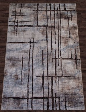Ковер Ковер D717 - BEIGE-BLUE - Прямоугольник - коллекция SIERRA 1.00x2.00 / 1.0x2.0 / прямоугольник / Высота ворса, мм 7 / BCF — полипропилен / РОССИЯ / Вес, кг нет данных /