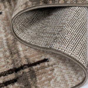 Ковер Ковер Sierra дизайн D717 BEIGE - BROWN. прямоугольник 1.00x2.00 / 1.0x2.0 / прямоугольник / Высота ворса, мм 6 / Heat-Set — полипропилен / РОССИЯ / Вес, кг нет данных / 954571
