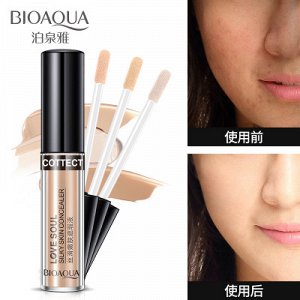 Жидкий корректор для маскировки недостатков BioAqua Love Soul Silky Skin Concealer.