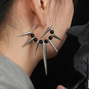 Серьги-кольца гранж-рок