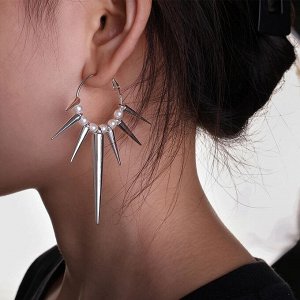 Серьги-кольца гранж-рок