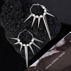 Серьги-кольца гранж-рок