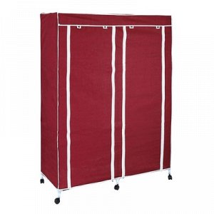 Шкаф для одежды 120х50х175 см, бордовый