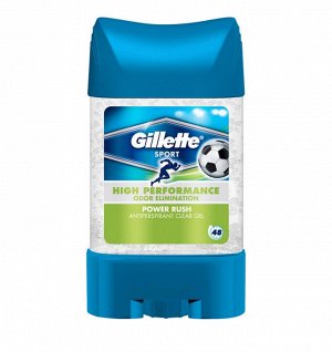 GILLETTE Гелевый антиперспирант_дезодорант Power Rush 70мл