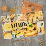 Полотенце &quot;Этель&quot; YELLOW 40х73 см, 100% хл, саржа 190 гр/м2