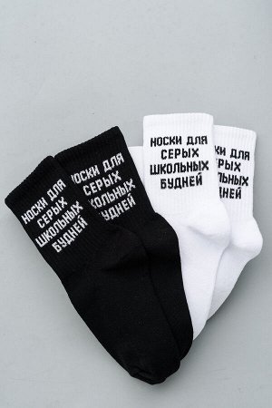 Носки детские Школьные будни (набор 3 пары)