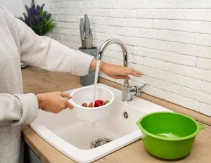 Товары для кухни Дуршлаг двойной, d 19 см, пластик, колор