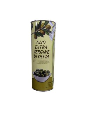 Масло оливковое Extra Virgine нерафинированное в ж.б. 1 лит. цилиндр. Италия.