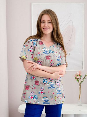 Костюм медицинский жен. М-180П M1-20/5 ткань Тиси