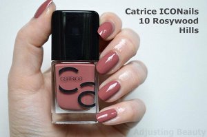 CATRICE Лак для ногтей Iconails Gel Lacquer 10 Коричнево-Розовый /241938