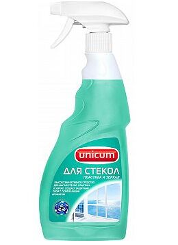 UNICUM Средство для мытья стекол, пластика и зеркал 500мл