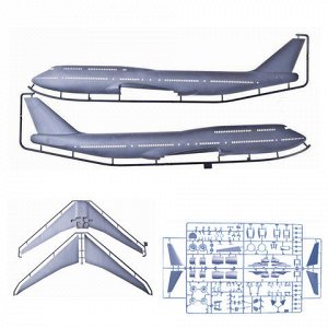 Модель для склеивания САМОЛЕТ Авиалайнер пассажирский американский Боинг 747-8, 1:144, ЗВЕЗДА, 7010