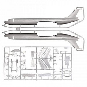 Модель для склеивания САМОЛЕТ Авиалайнер пассажирский советский Ил-62М, 1:144, ЗВЕЗДА, 7013