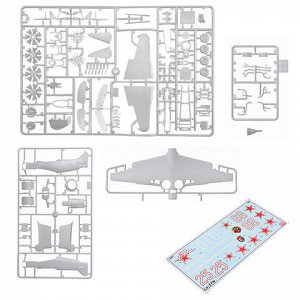 Модель для склеивания САМОЛЕТ Истребитель советский Ла-5ФН, масштаб 1:48, ЗВЕЗДА, 4801