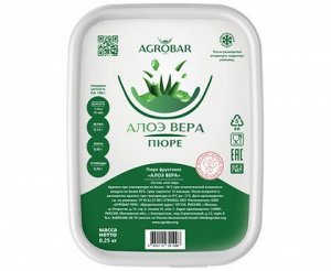 Пюре алое вера без сахара 250г, AGROBAR, Россия