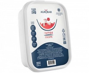 Пюре личи 250г, AGROBAR, Россия