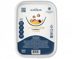 Пюре маракуйя 250г, AGROBAR, Россия