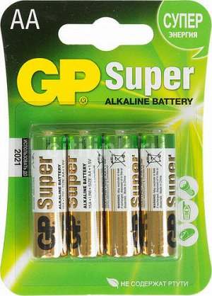 153248--Батарейки GP LR6 15А BL-4 Super Alkaline (4 шт)
