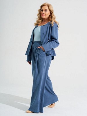 Жакет. Цвет: Джинсовый