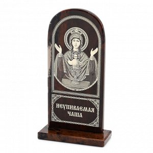 Икона из обсидиана "Неупиваемая чаша" 70*30*125мм