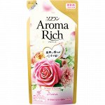Кондиционер для белья - с богатым ароматом натуральных масел  &quot;Soflan Aroma Rich Diana&quot; - &quot;Диана&quot; (мягкая упаковка) 430 мл