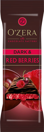 Шоколадные батончики «O`Zera» Dark & Red berries 40гр
