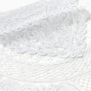 Дорожка на стол Этель ажурная, белая, 40x90 см, 100%п/э