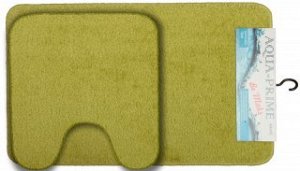 Комплект ковриков для в/к AQUA-Prime Be'Maks из 2 шт 60х100/60х50см 588 18мм (ярко-зеленый) 1/15