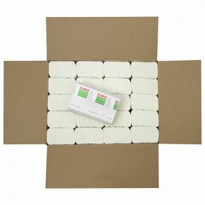 Полотенца бумажные 200 шт., LAIMA (H2) ADVANCED WHITE, 2-слойные, белые, КОМПЛЕКТ 20 пачек, 24х21,5, Z-сложение, 111338