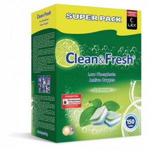 Таблетки для посудомоечных машин 150 шт., CLEAN&amp;FRESH ALL-IN-1, Cd13150
